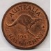 AUSTRALIA 1939 . HALF 1/2 PENNY . ROO and 1943 HALF 1/2 PENNY